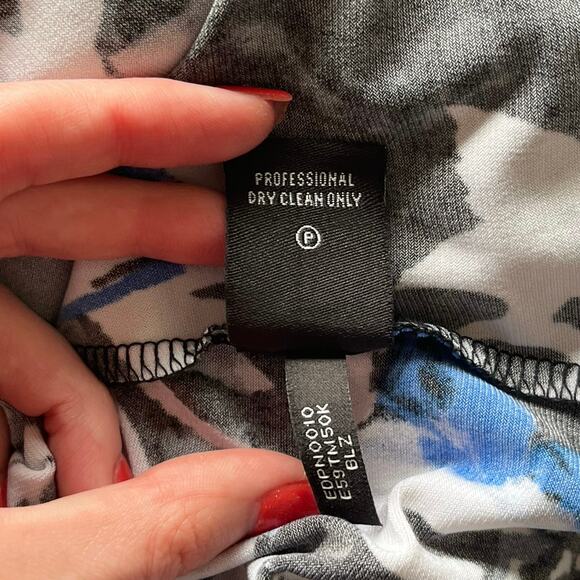 Ellen Tracy Blue / Black / White Tank Top Size XL - Picture 5 of 12